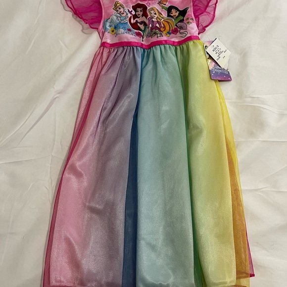 Disney Princess Rainbow Nightgown for Kids Girls Size 2T - Picture 1 of 4